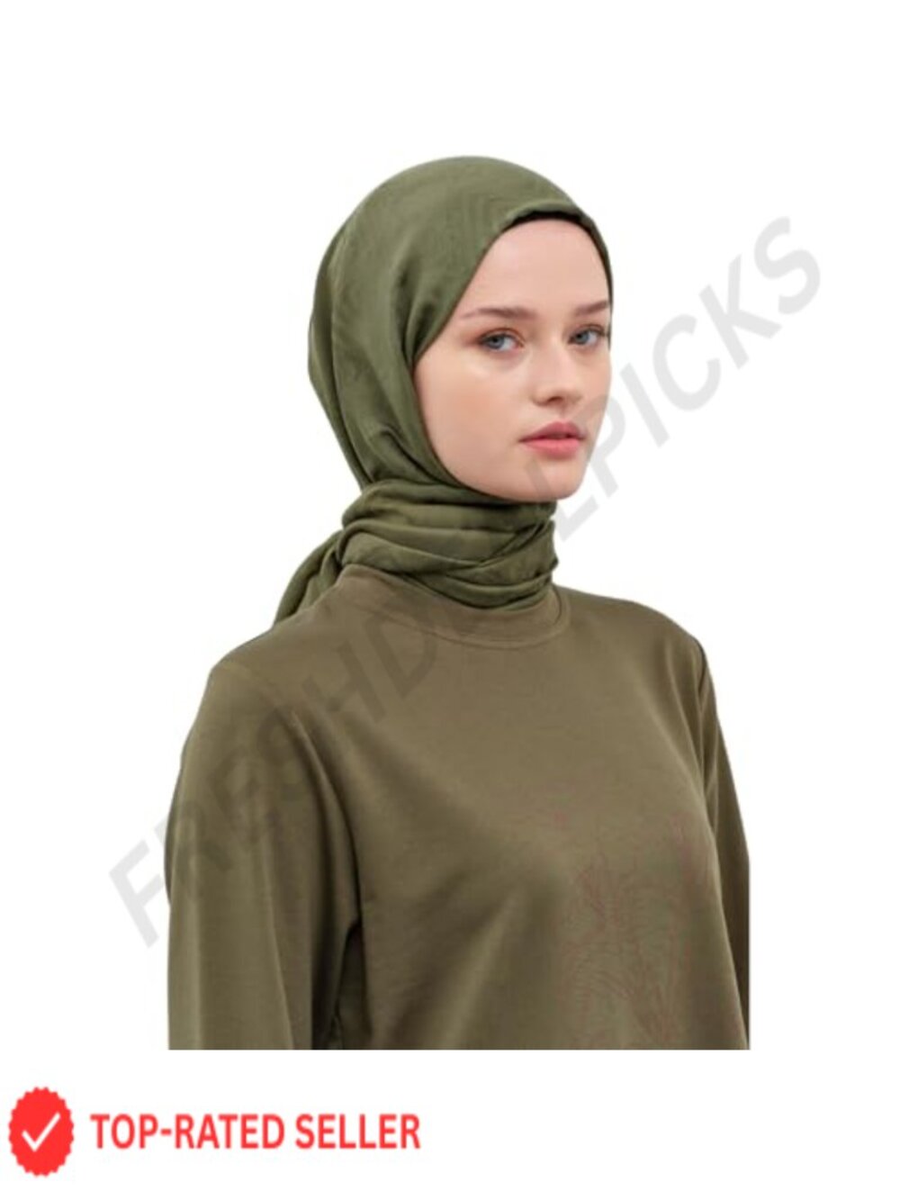 Women's Hijab Scarf Floss Viscose Blend Wave Pattern Modest Headscarf 78x28